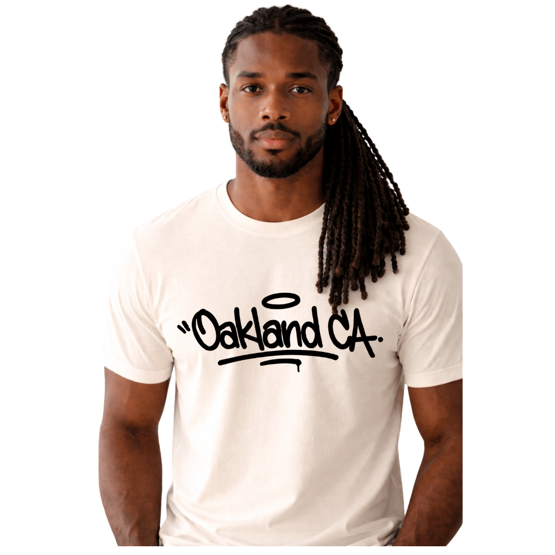 Oakland CA™ Graffiti – Black T-Shirt - Jams Custom CreationsJams Custom Creations