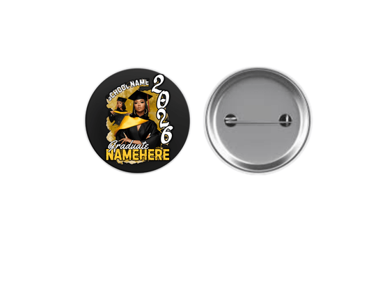 Custom Graduation Button – Class of 2026 (set of 10) - Jams Custom CreationsJams Custom Creations