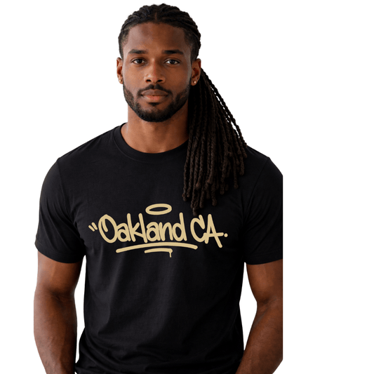 Oakland CA™ Graffiti – Black T-Shirt - Jams Custom CreationsJams Custom Creations