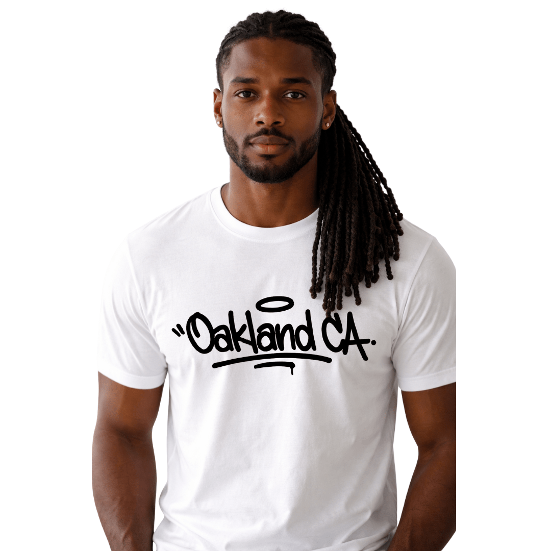 Oakland CA™ Graffiti – Black T-Shirt - Jams Custom CreationsJams Custom Creations