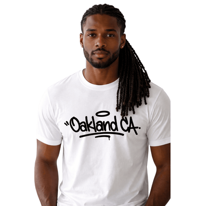Oakland CA™ Graffiti – Black T-Shirt - Jams Custom CreationsJams Custom Creations