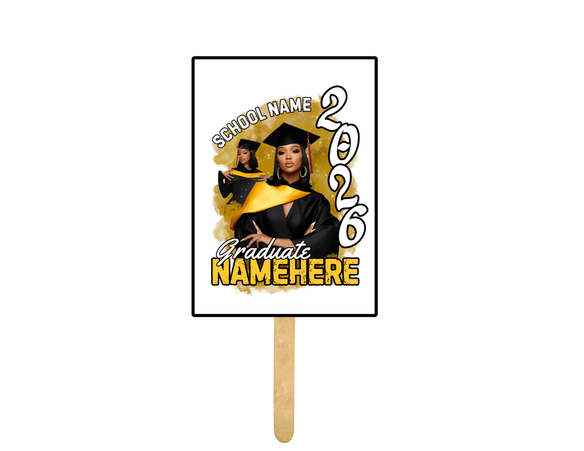 Custom Graduation Hand Fan – Class of 2026 (set of 12) - Jams Custom CreationsJams Custom Creations