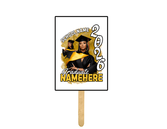 Custom Graduation Hand Fan – Class of 2026 (set of 12) - Jams Custom CreationsJams Custom Creations